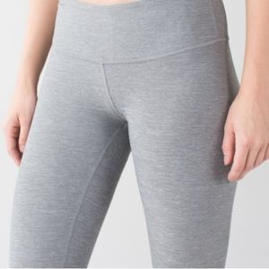 Lululemon Wunder Under Pant III Heathered Slate Size 4